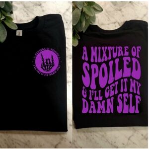 Spoiled and get it myself shirt retro cute popular trending